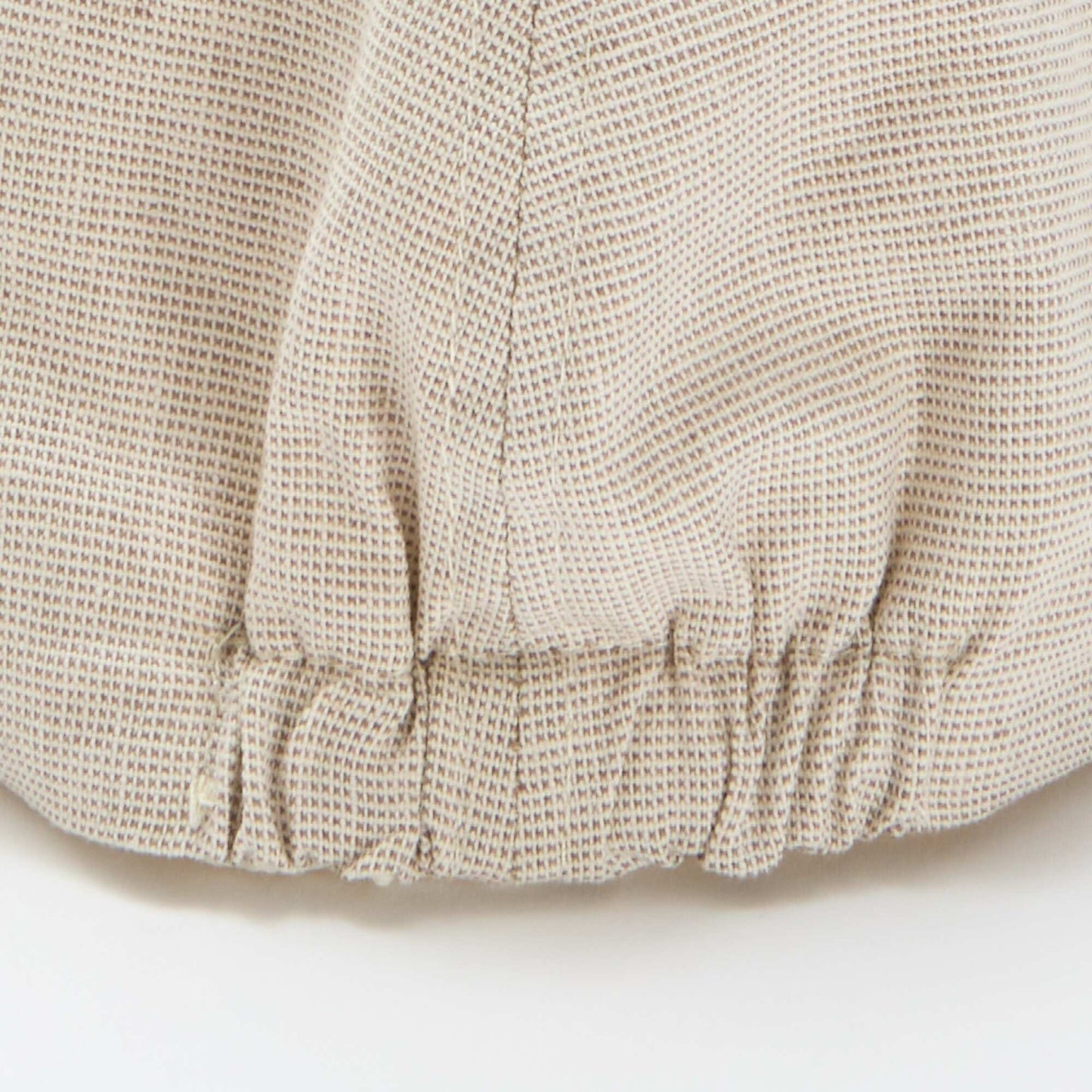 Boina de algodón y lino BEIGE