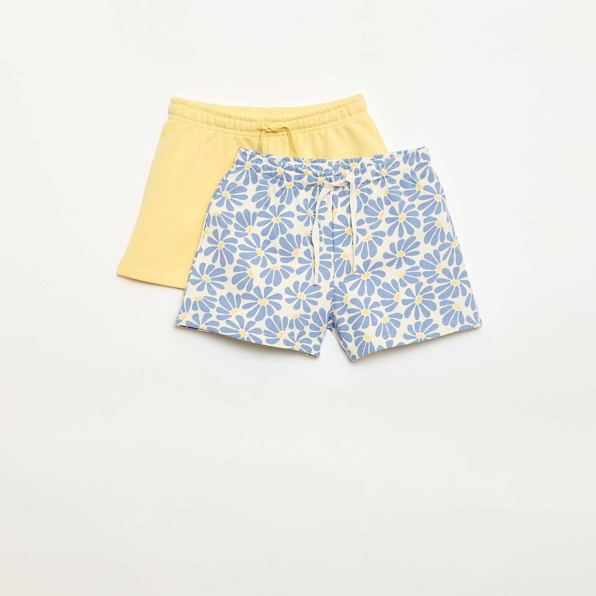 Pack de 2 pantalones cortos de algodón AMARILLO