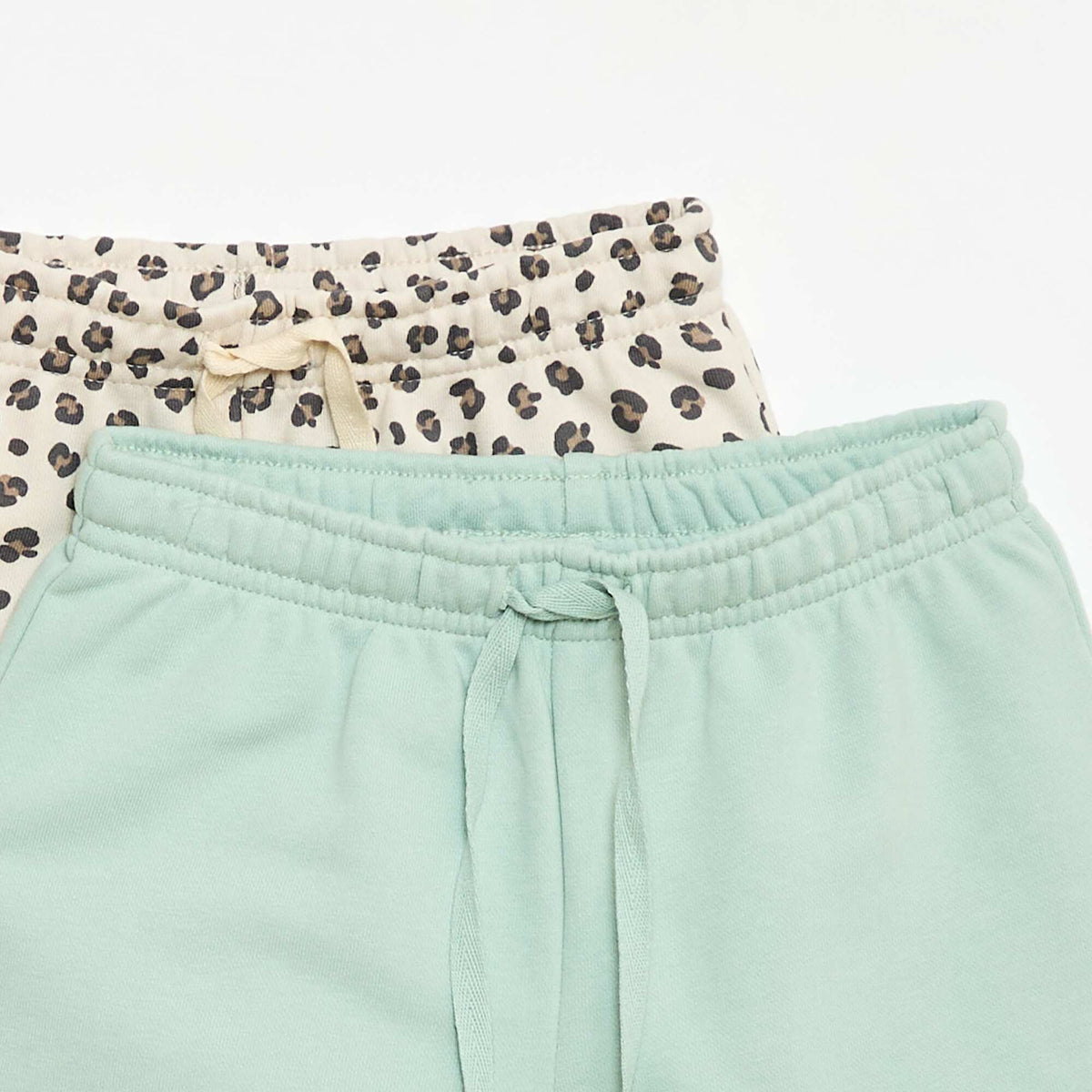 Pack de 2 pantalones cortos de algodón BEIGE