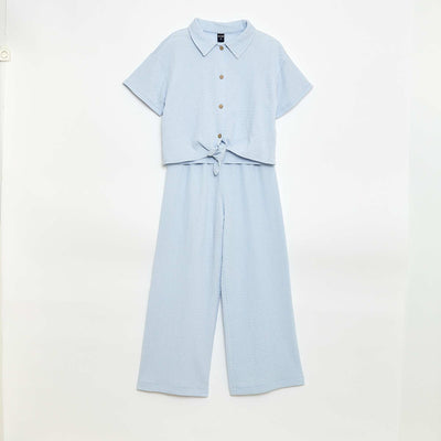 Conjunto 2 piezas camisa + pantalón AZUL
