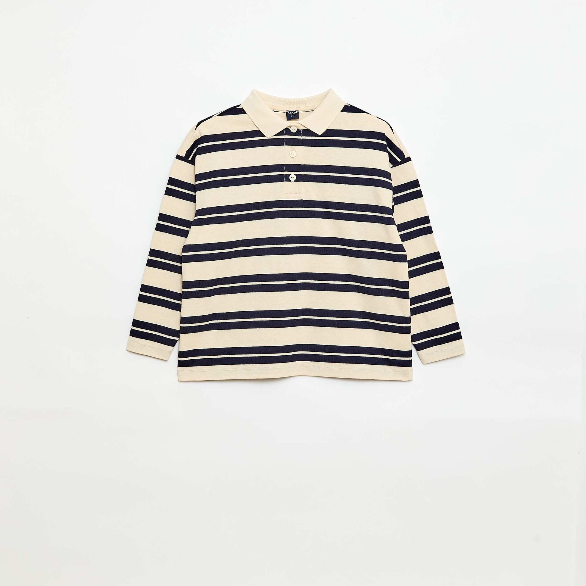Remera oversize a rayas AZUL