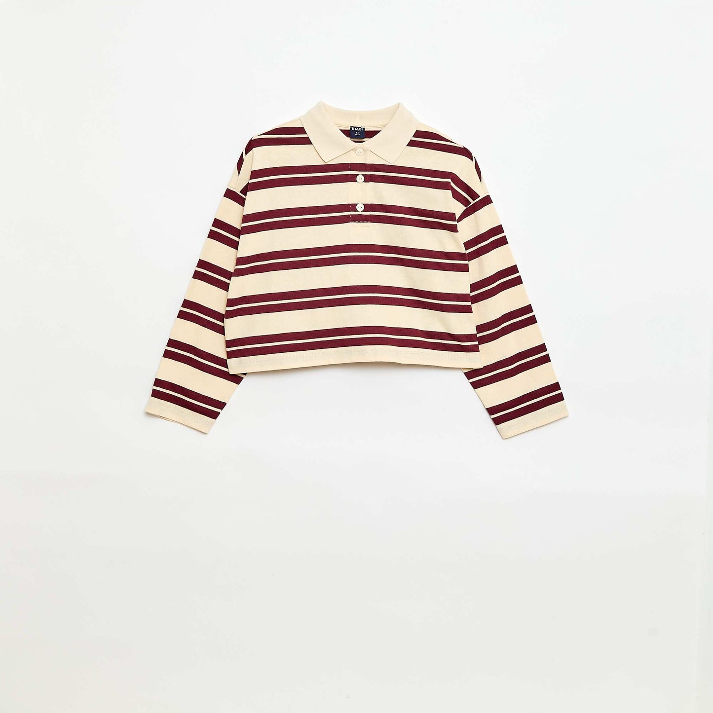 Remera oversize a rayas ROJO