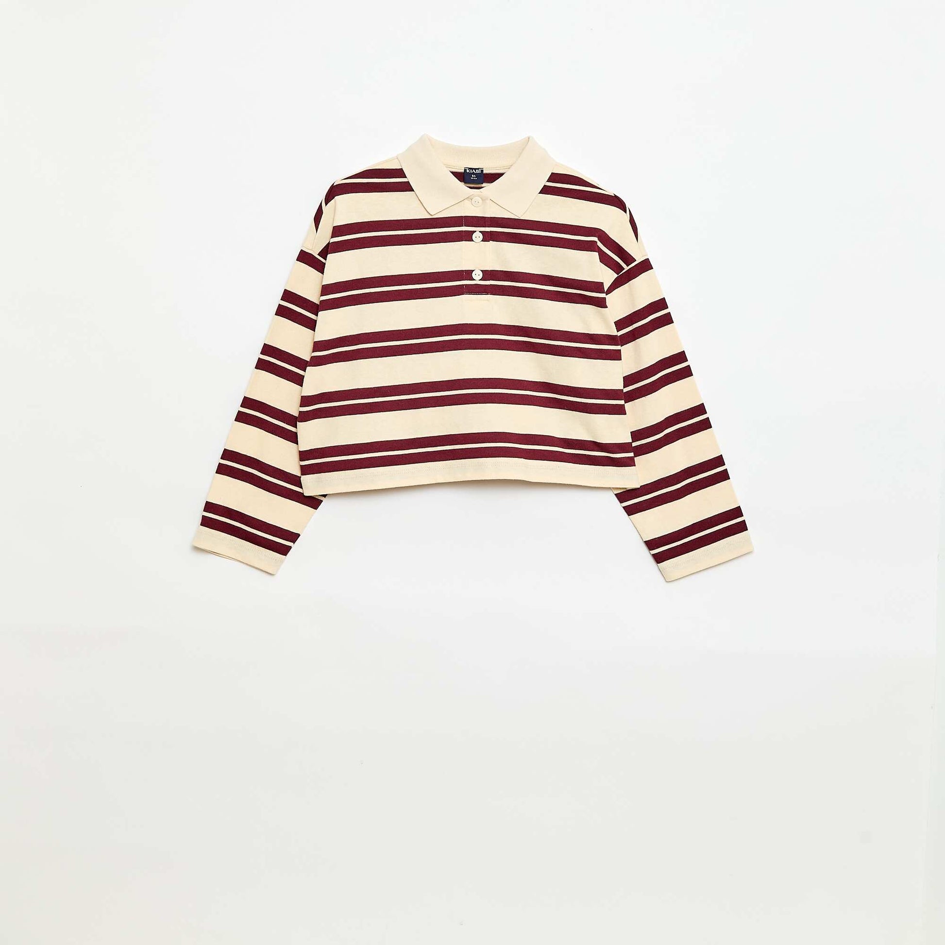 Remera oversize a rayas ROJO