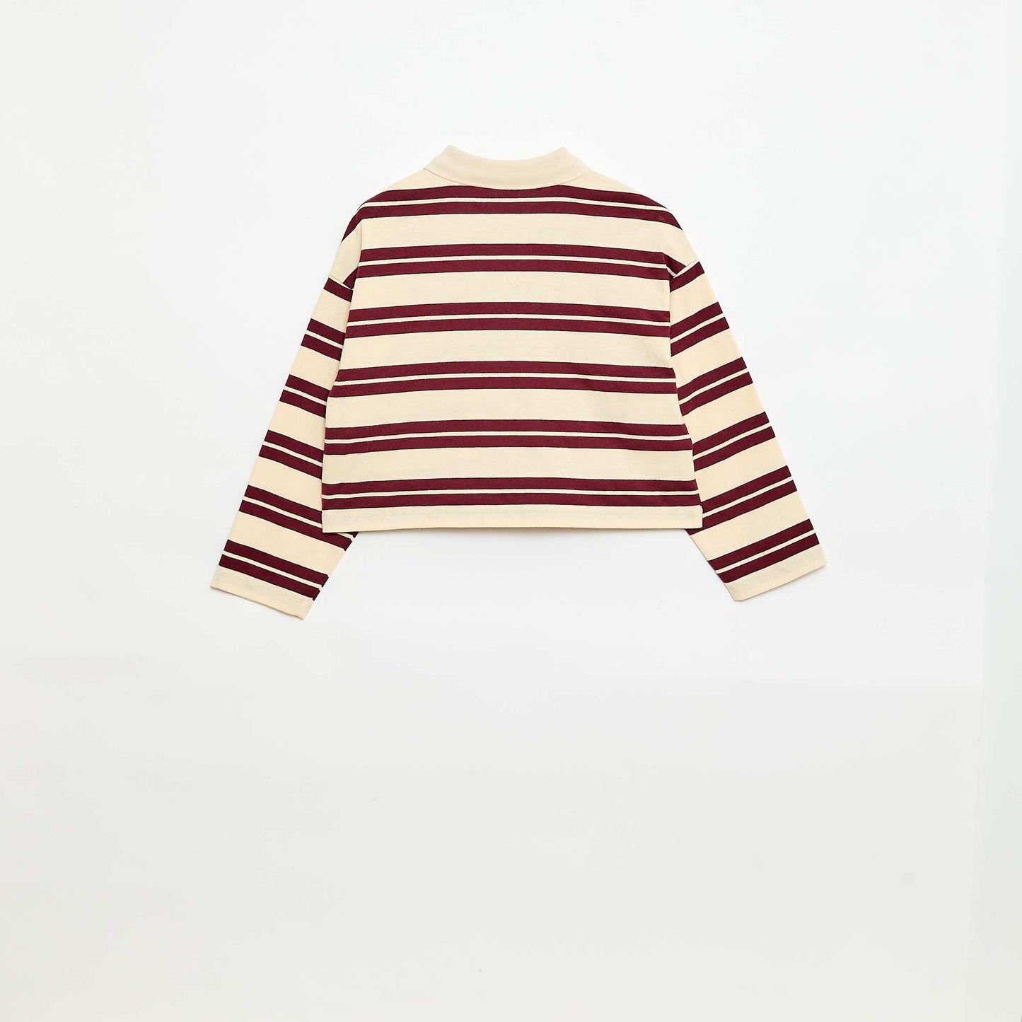 Remera oversize a rayas ROJO