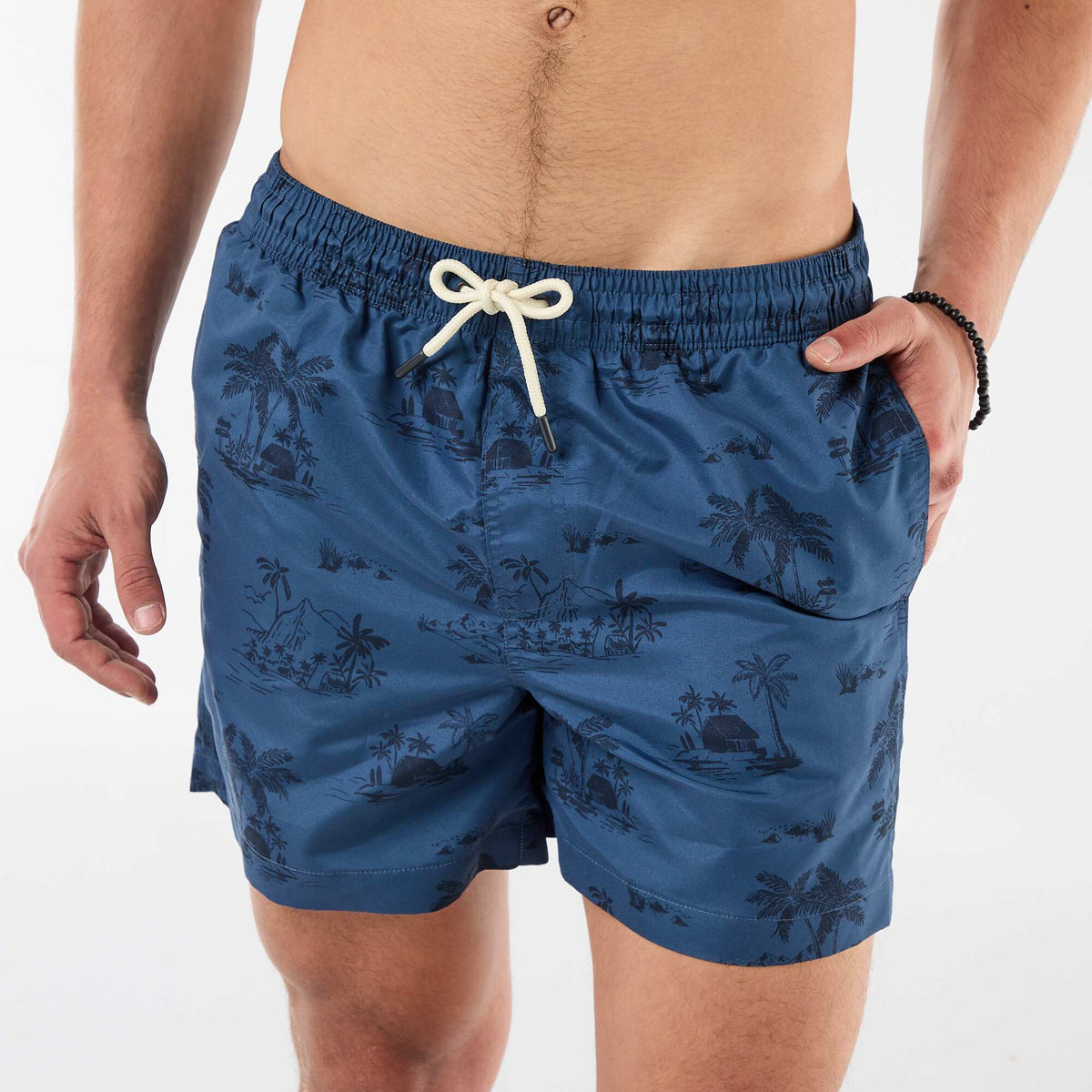 Bañador con estampado AZUL