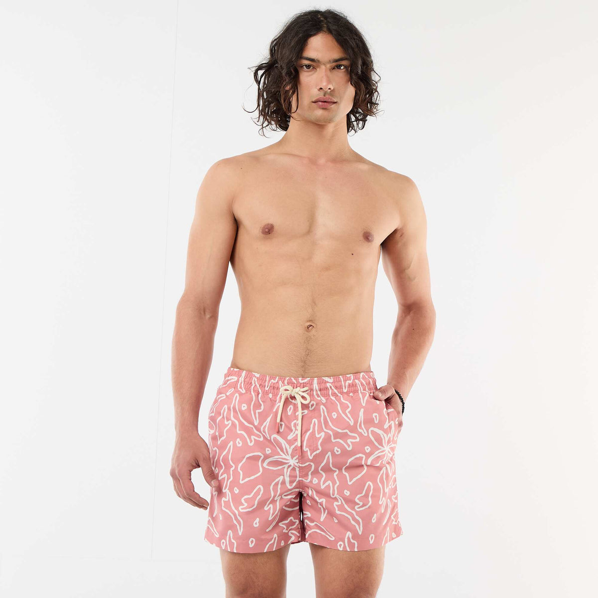Bañador con estampado ROJO