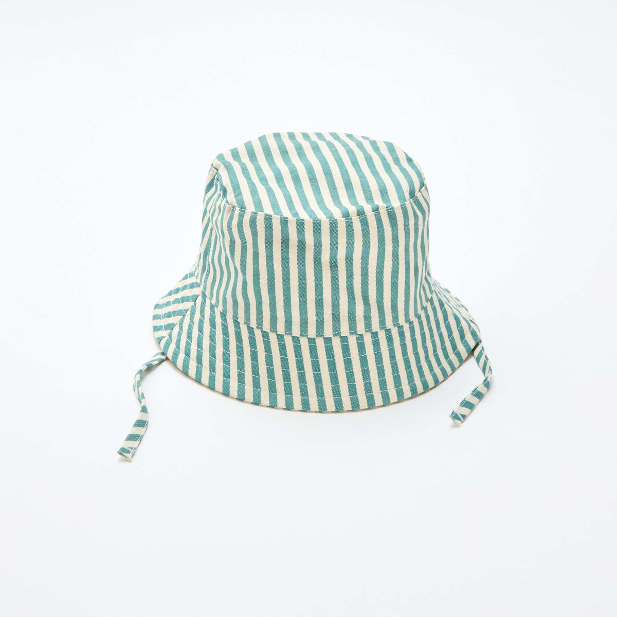 Sombrero de pescador de algodón a rayas VERDE