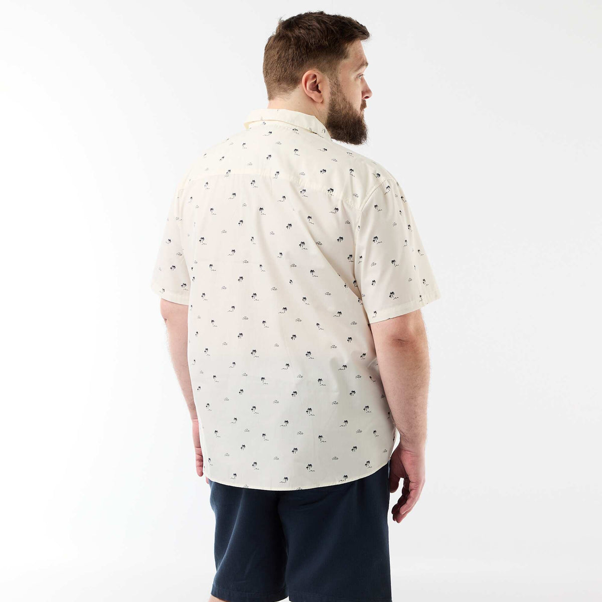 Camisa de manga corta estampada BLANCO