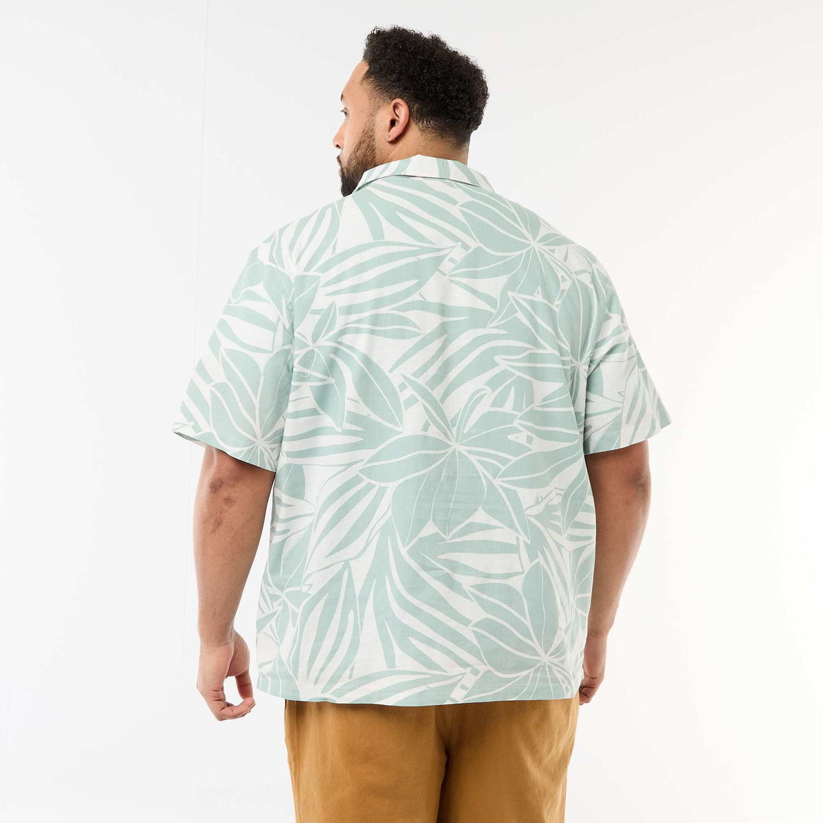 Camisa de manga corta con estampado VERDE