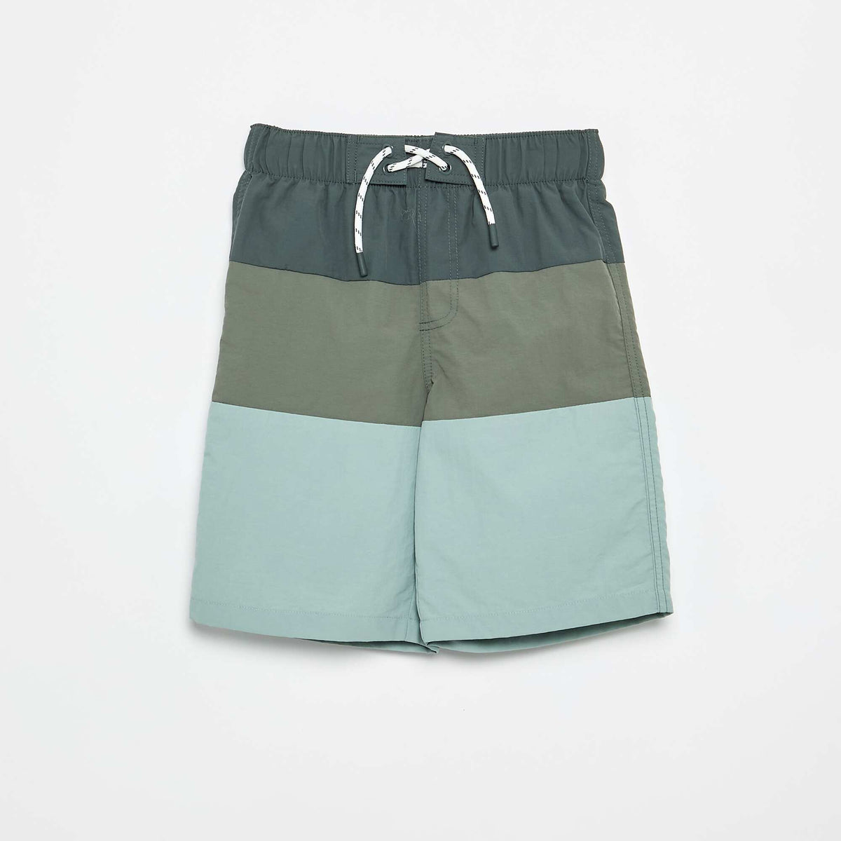 Bañador largas de rayas KAKI