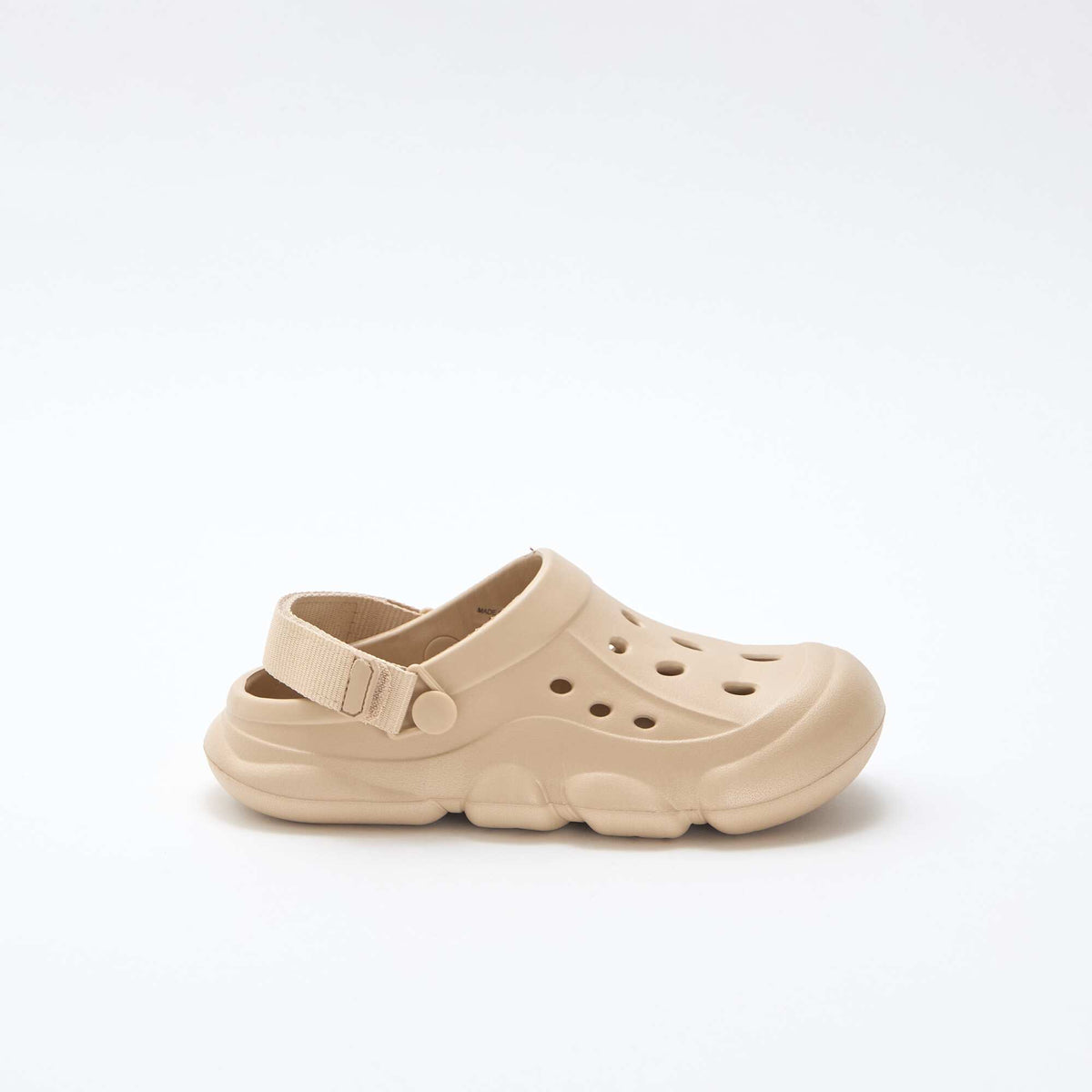 Par de zuecos de playa cerrados BEIGE