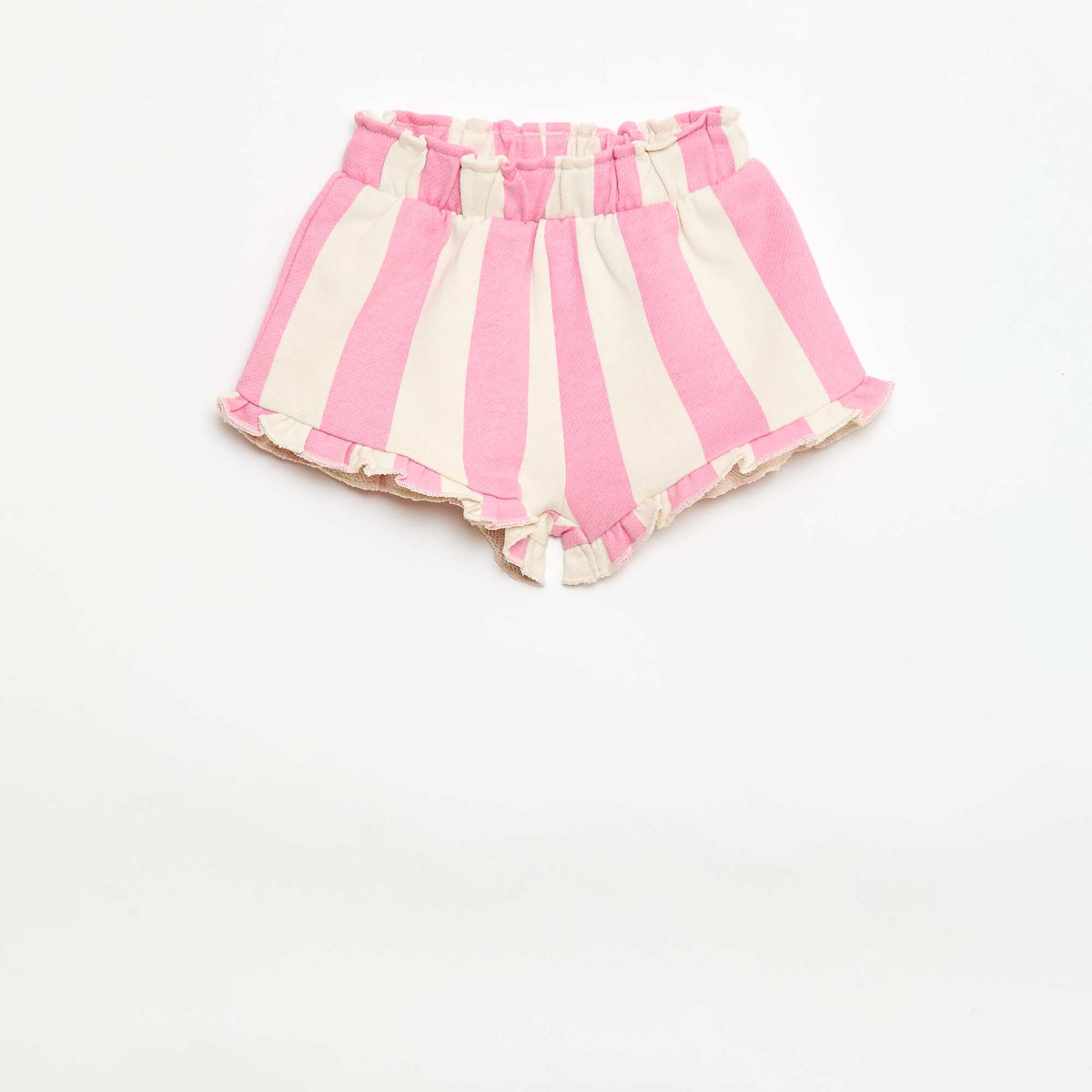 Pantalón corto de punto con estampado ROSA