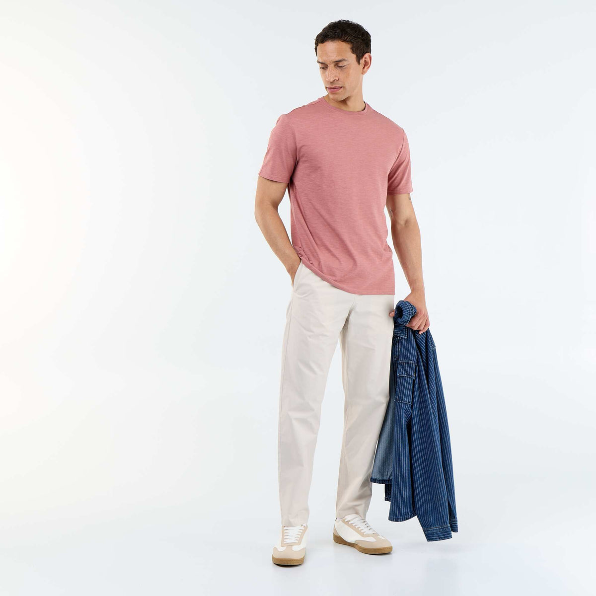 Pantalón de vestir de popelina GRIS