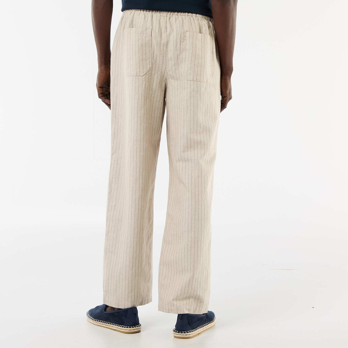 Pantalón de lino mezclado BEIGE