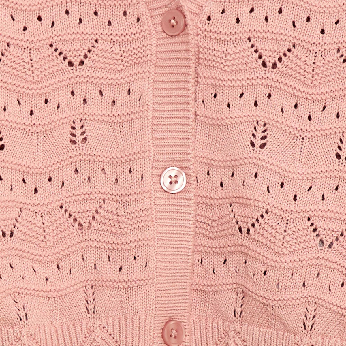 Cárdigan de punto calado ROSA