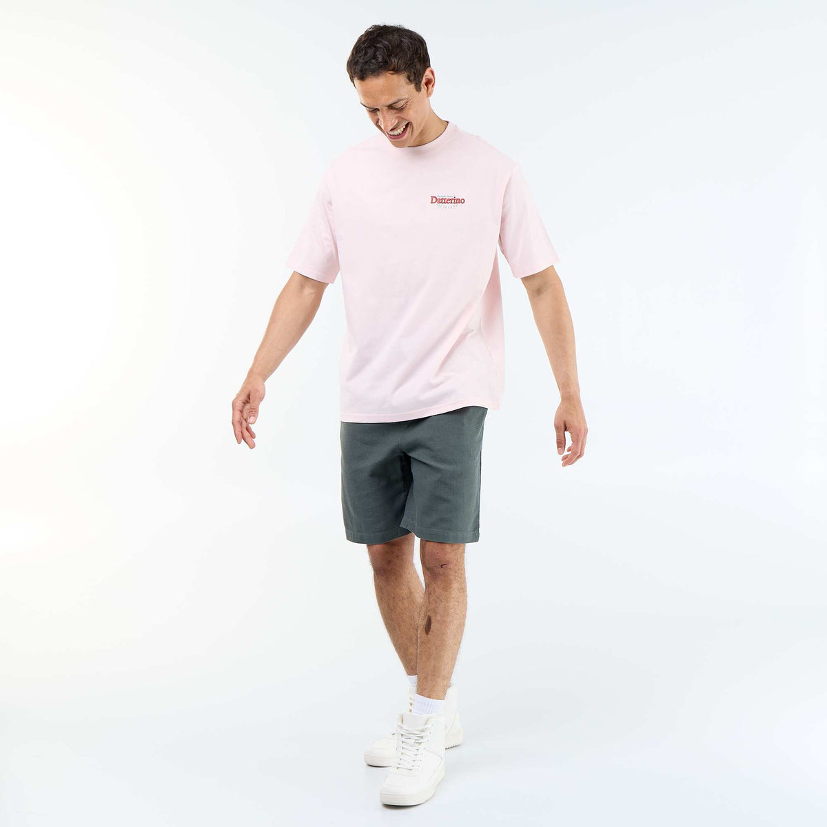 Bermuda de felpa ligera con cordones ajustables VERDE