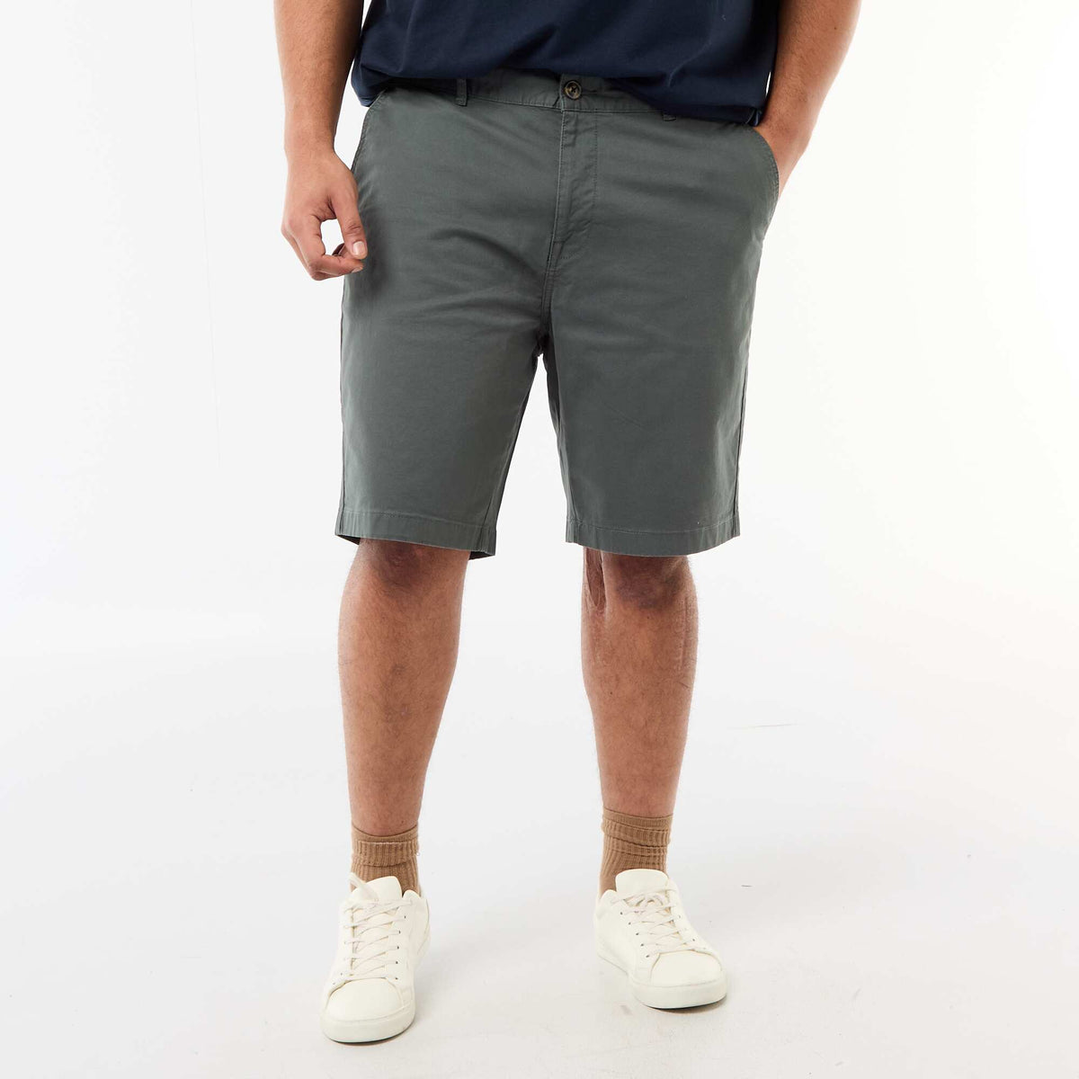 Bermuda chino en twill VERDE