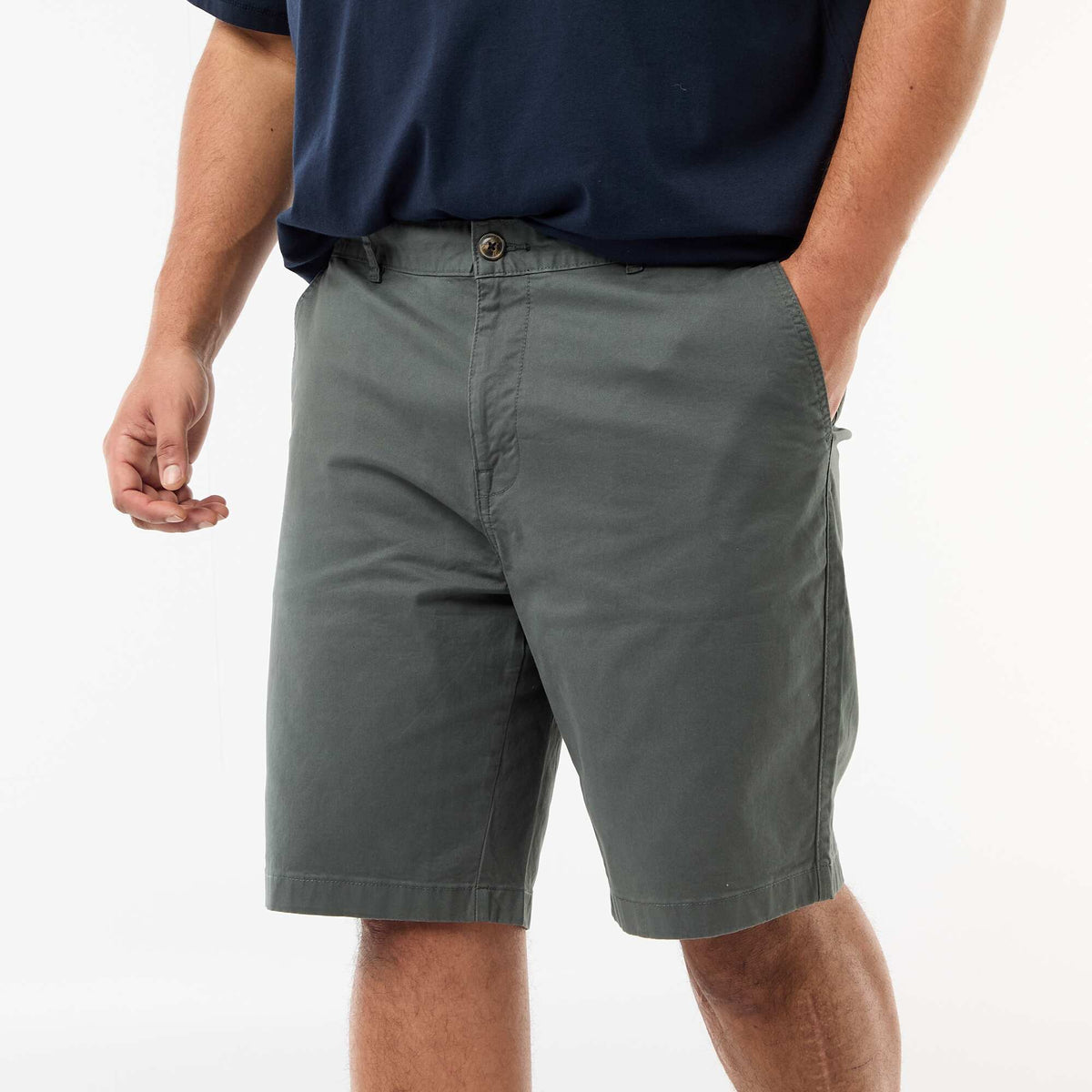 Bermuda chino en twill VERDE