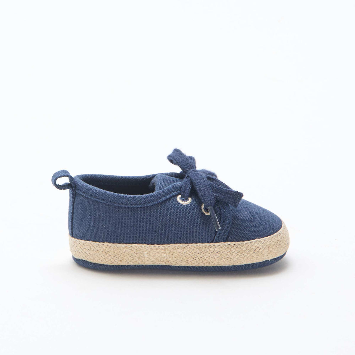 Zapatillas con cordones de tela AZUL