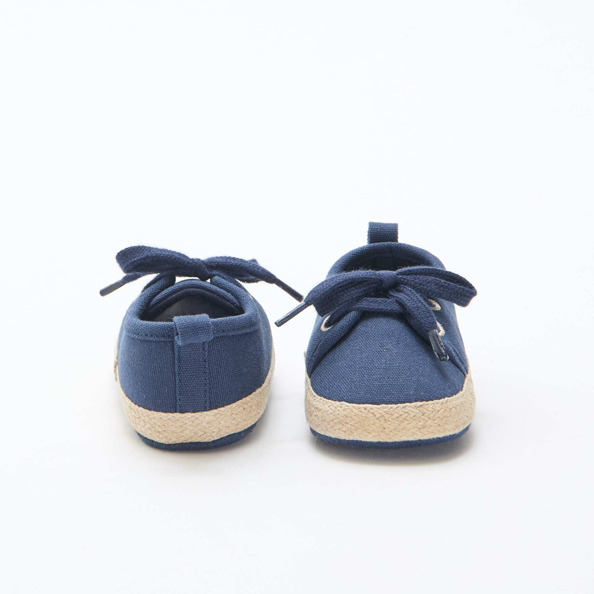 Zapatillas con cordones de tela AZUL