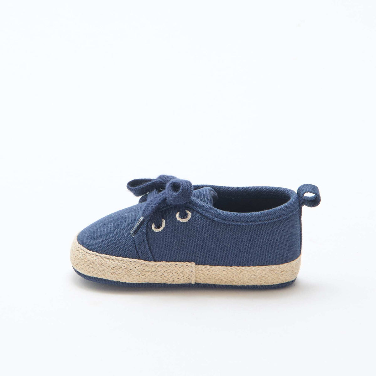 Zapatillas con cordones de tela AZUL