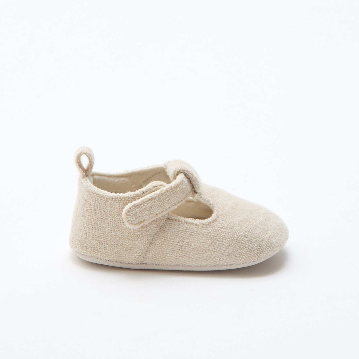 Zapatillas tipo bailarinas de rizo BEIGE