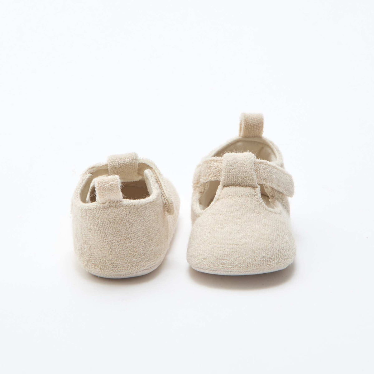 Zapatillas tipo bailarinas de rizo BEIGE