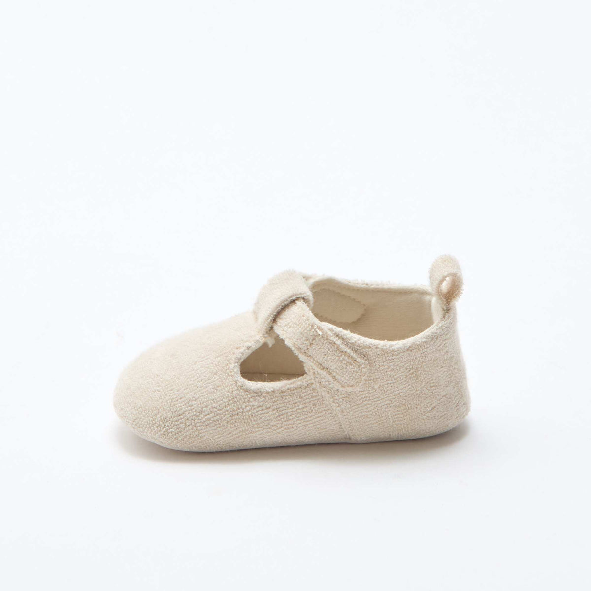 Zapatillas tipo bailarinas de rizo BEIGE