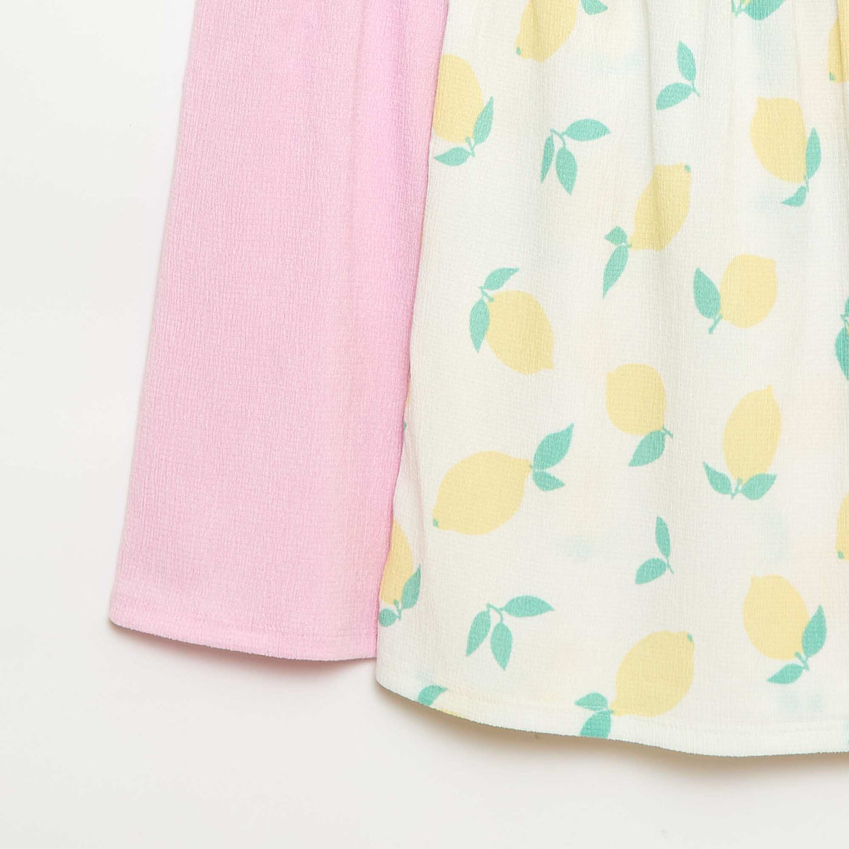 Pack de 2 vestidos de punto crepé BLANCO