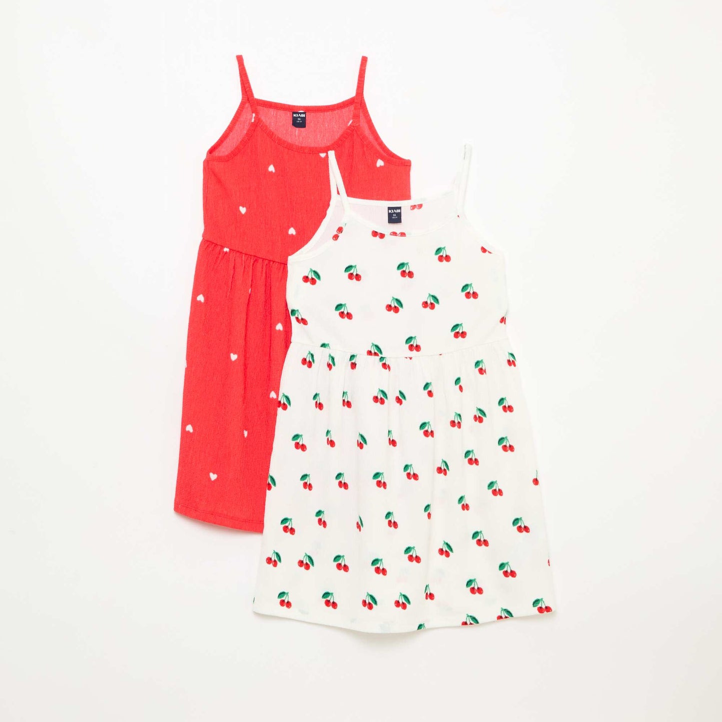 Pack de 2 vestidos de punto crepé BLANCO