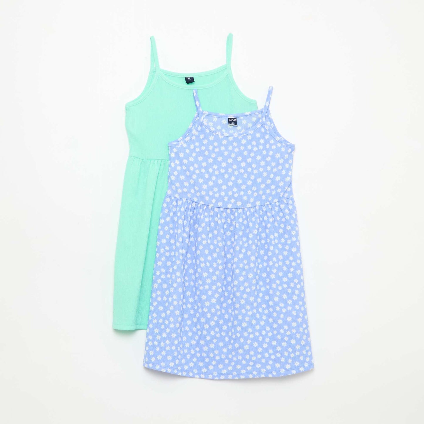 Pack de 2 vestidos de punto crepé AZUL