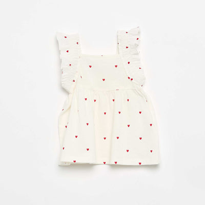 Camiseta con tirantes de volantes BLANCO