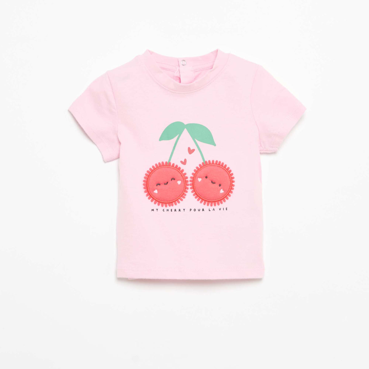 Camiseta de manga corta con estampado ROSA