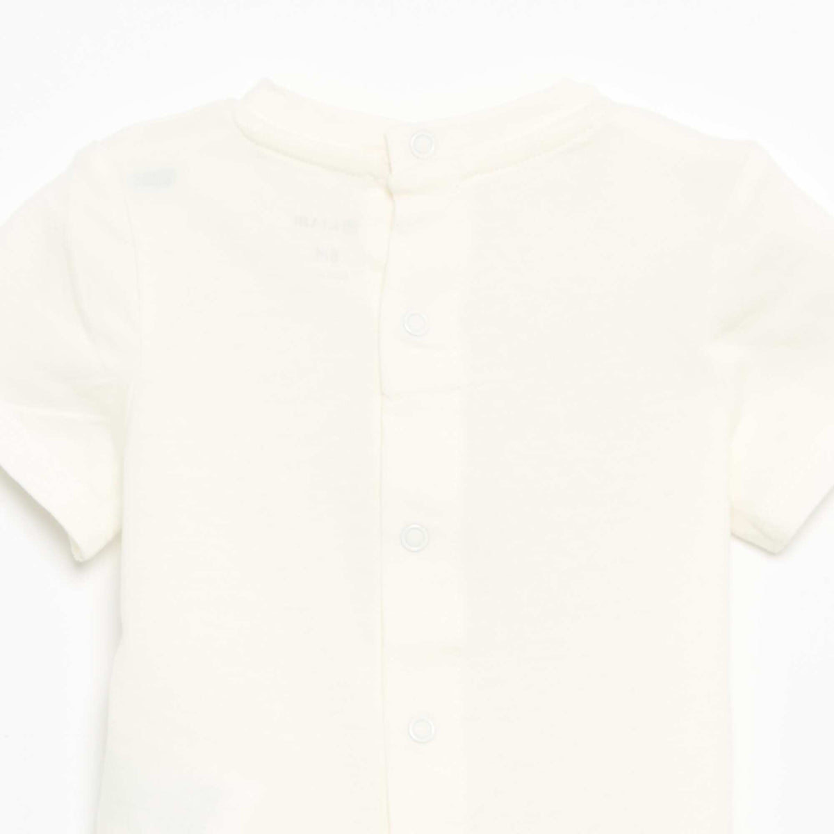Camiseta de manga corta con estampado BLANCO