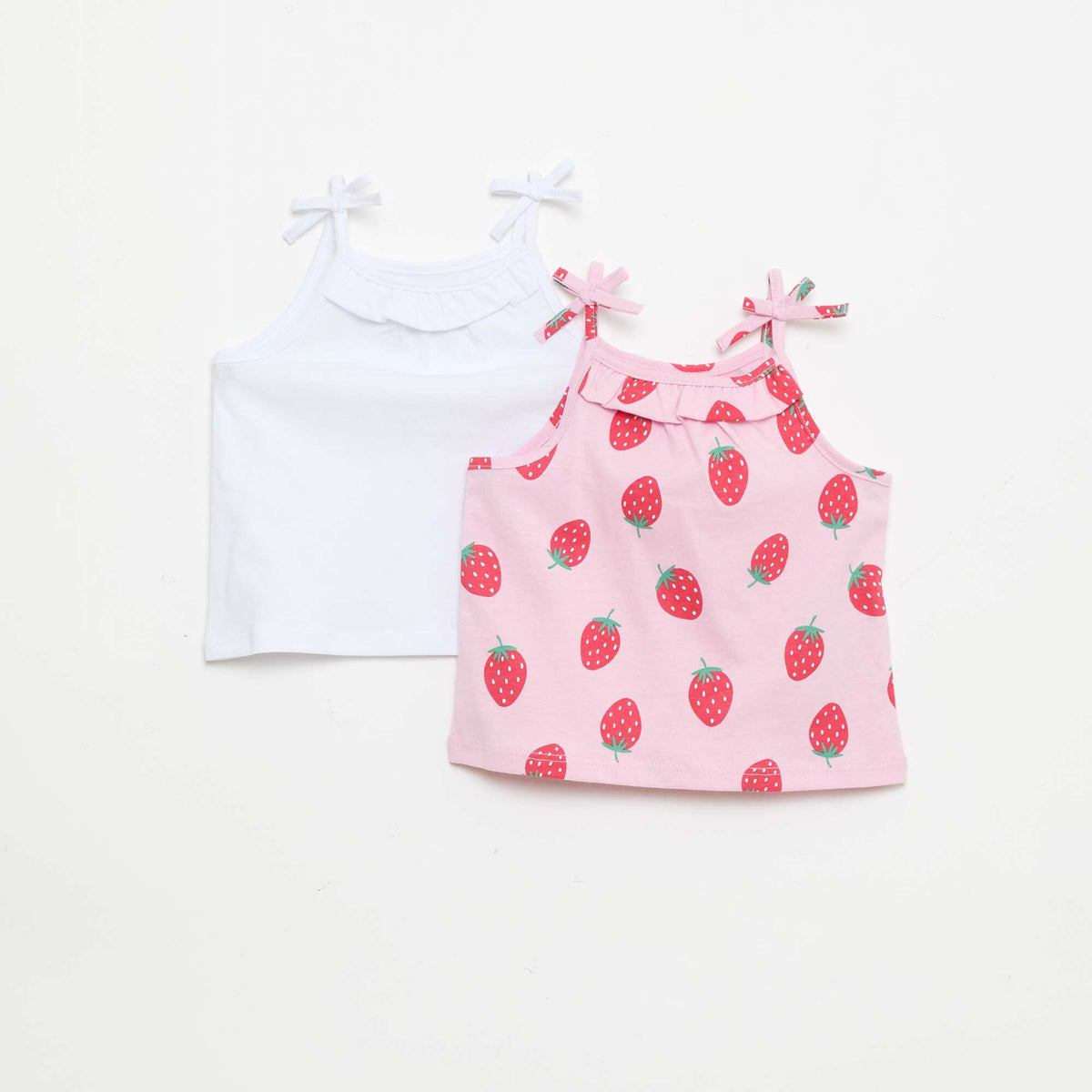 Pack de 2 camisetas de tirantes ROSA
