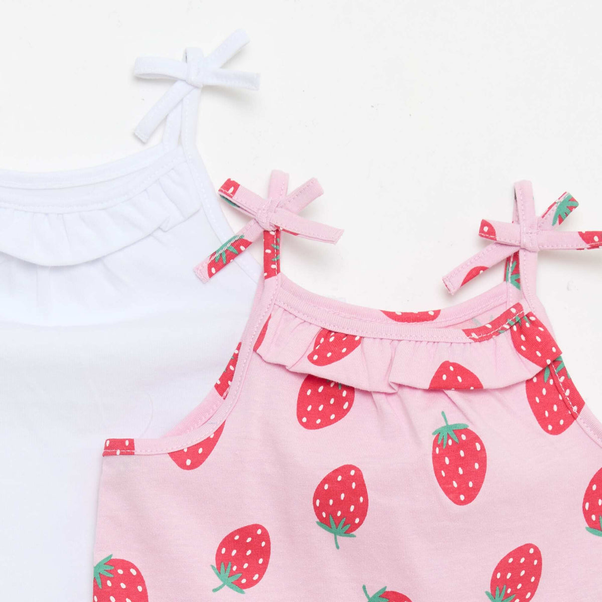 Pack de 2 camisetas de tirantes ROSA