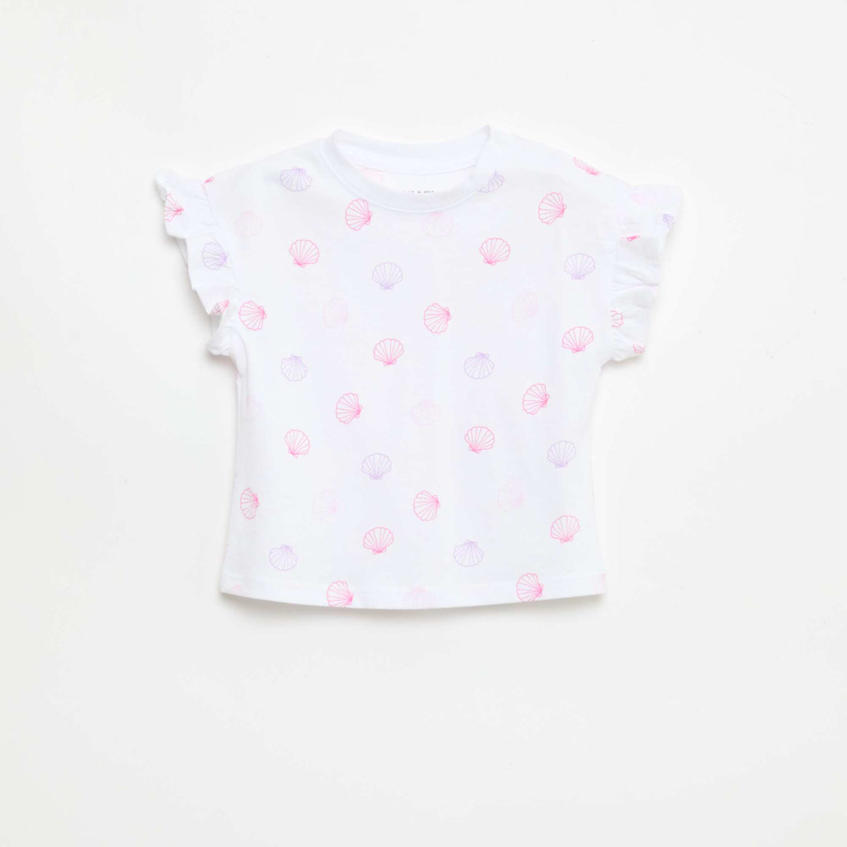 Pack de 2 camisetas de manga corta en punto de algodón BLANCO