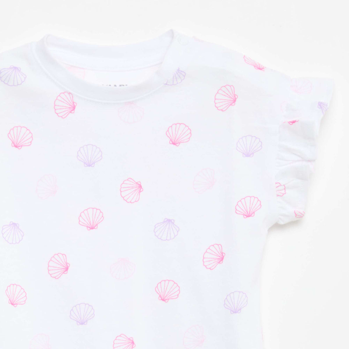 Pack de 2 camisetas de manga corta en punto de algodón BLANCO