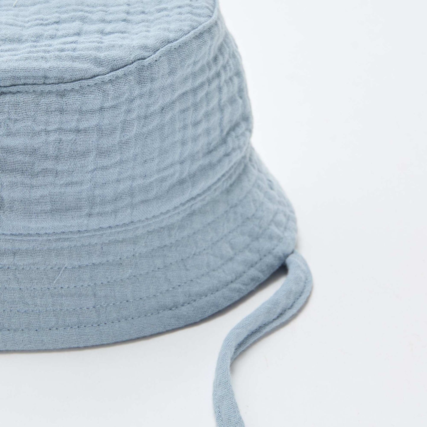 Gorro de pescador en gasa de algodón AZUL