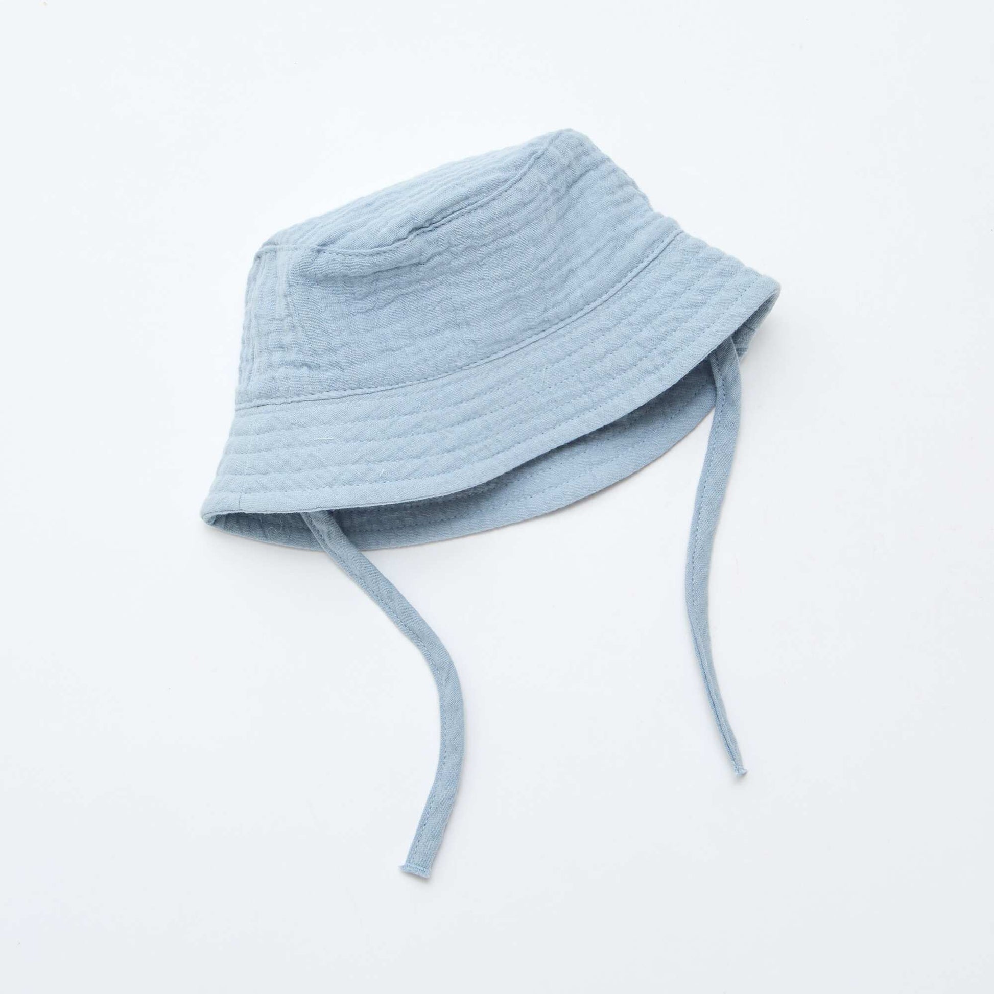 Gorro de pescador en gasa de algodón AZUL