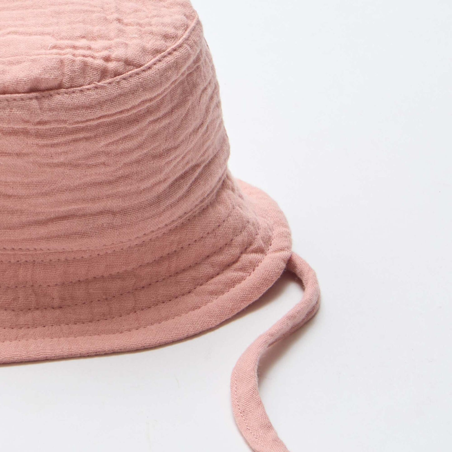 Gorro de pescador en gasa de algodón ROSA