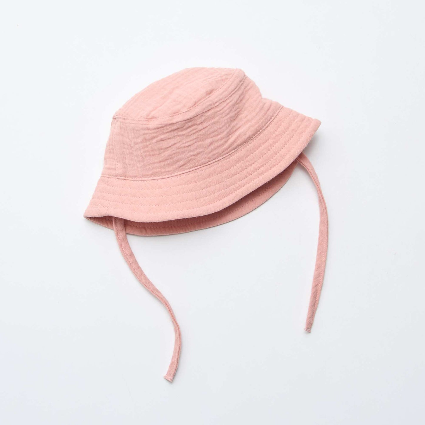 Gorro de pescador en gasa de algodón ROSA