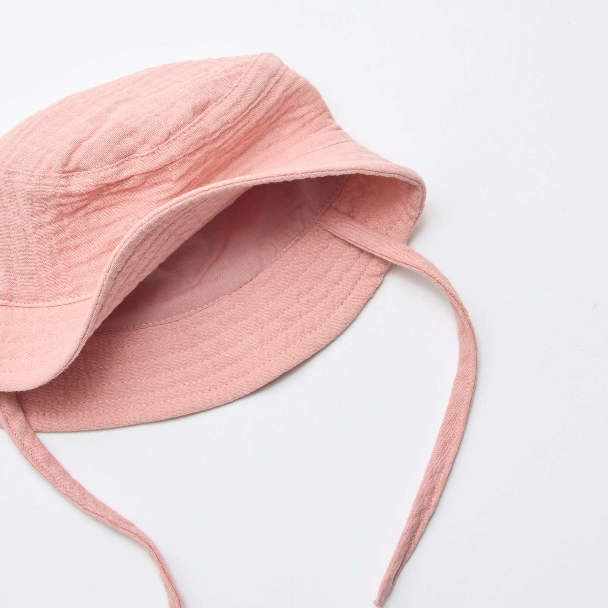Gorro de pescador en gasa de algodón ROSA