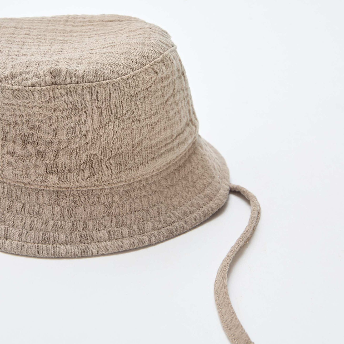 Gorro de pescador en gasa de algodón MARRON