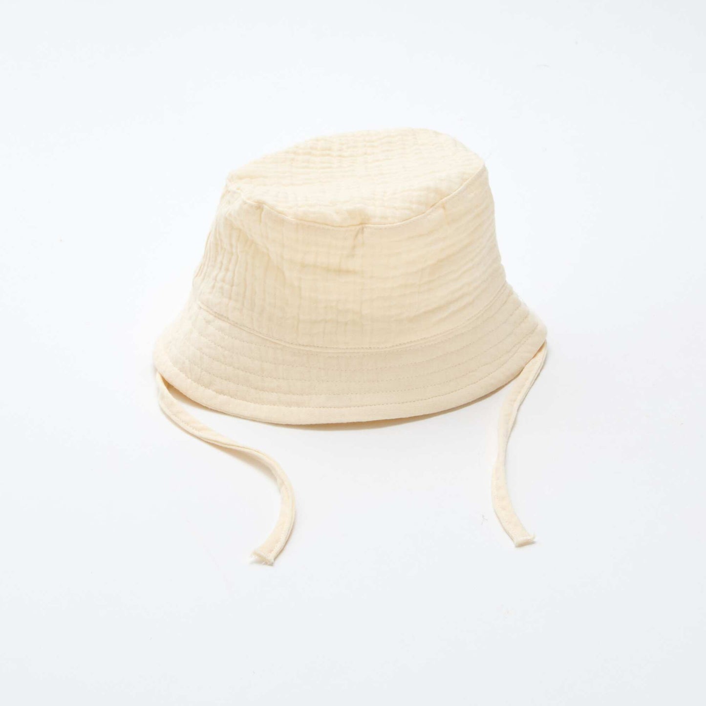 Gorro de pescador en gasa de algodón BLANCO