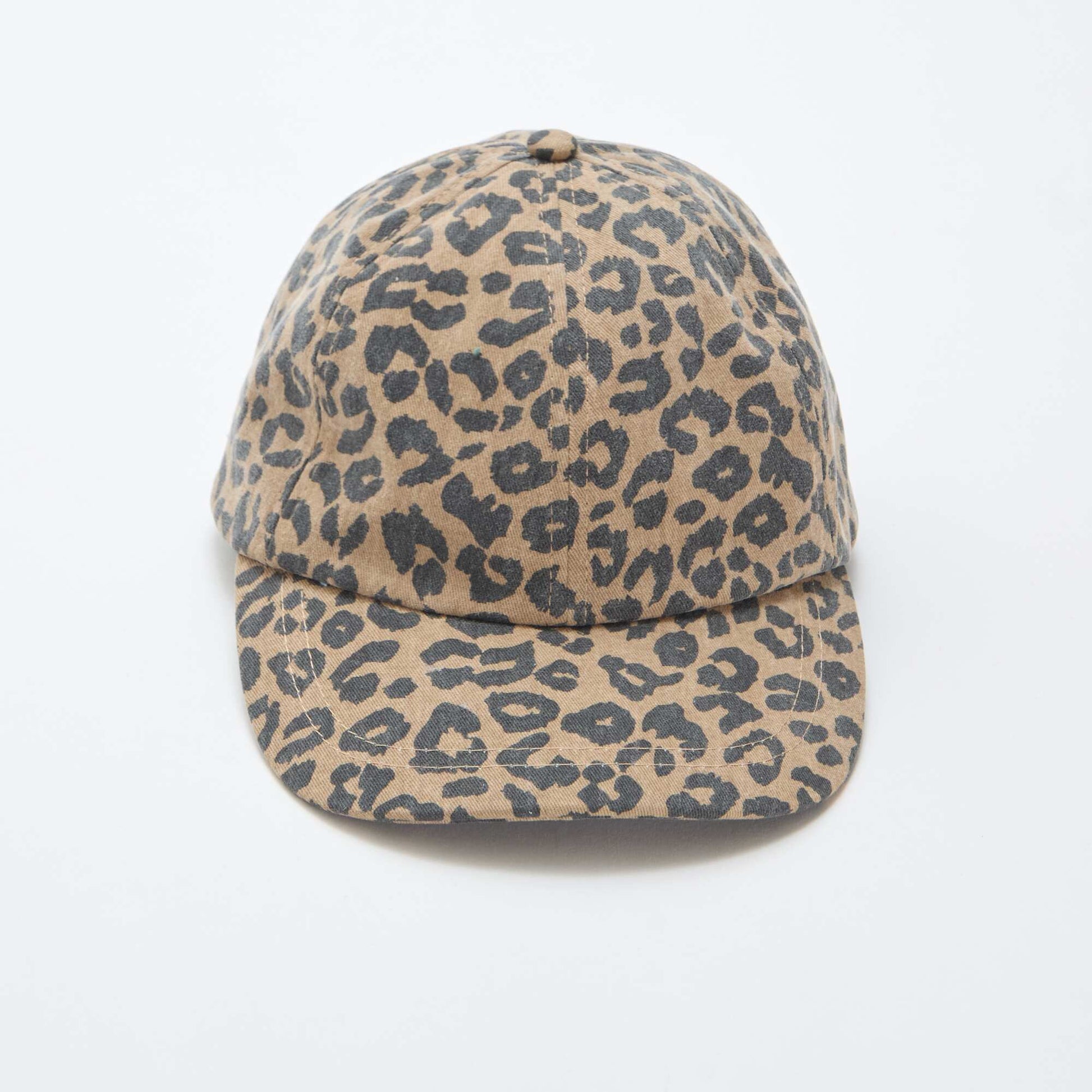 Gorra estampado de leopardo MARRON