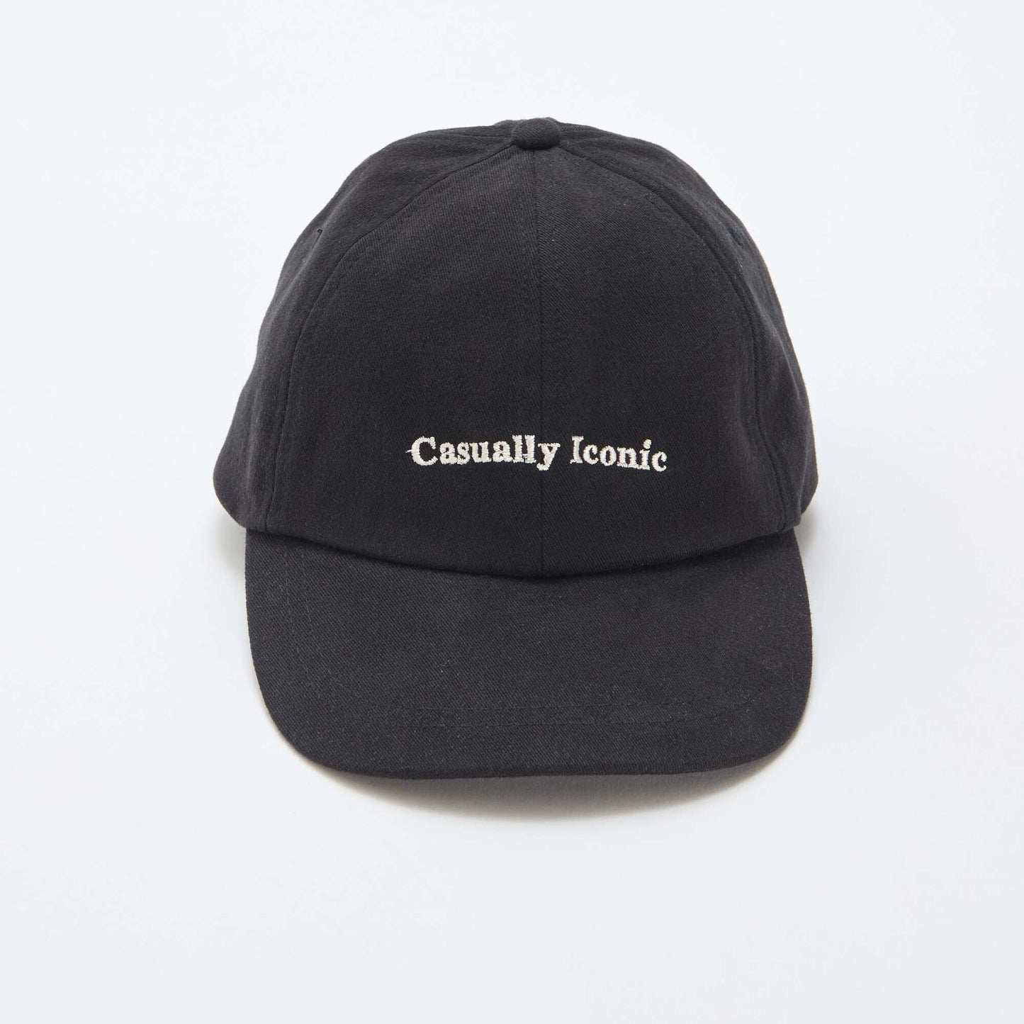 Gorra de algodón NEGRO