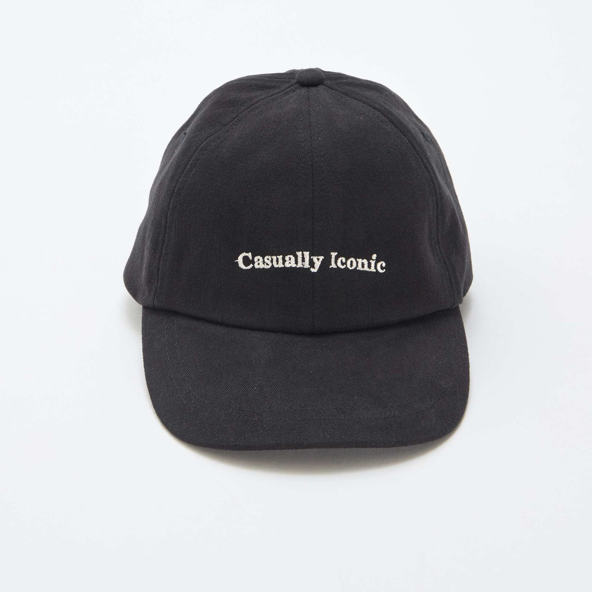 Gorra de algodón NEGRO