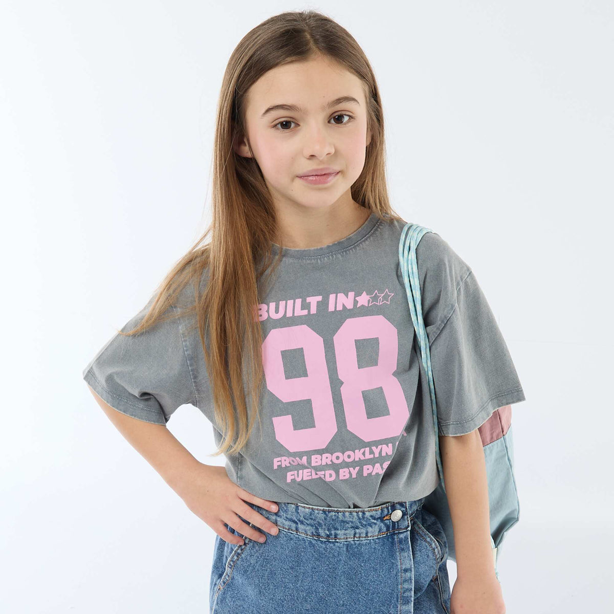 Camiseta estilo americano GRIS