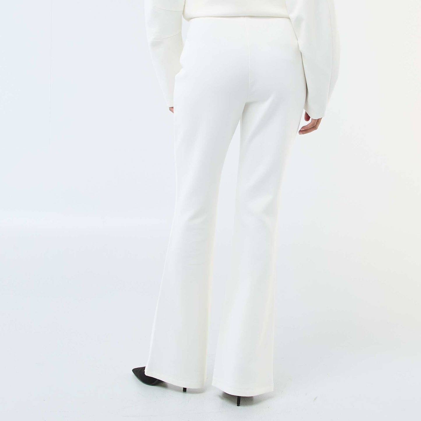 Pantalón ancho de felpa ligera BLANCO